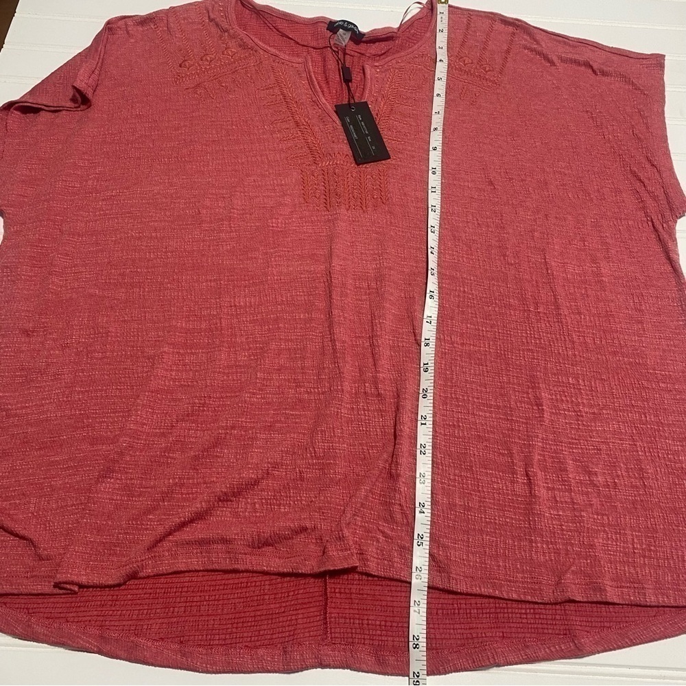 Cable & Gauge Women’s Blouse Mauve Size 2X NWT - Picture 9 of 9